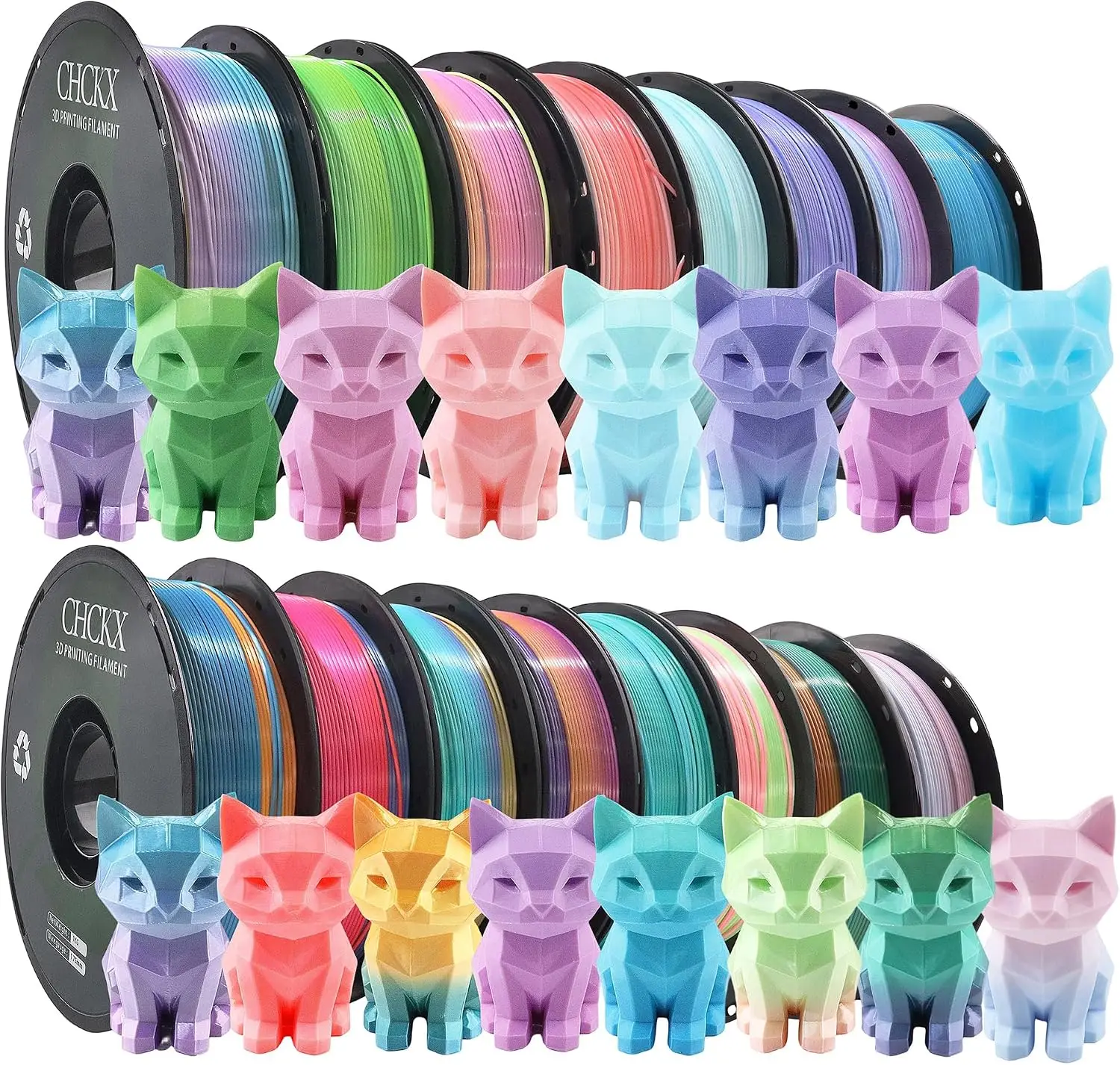 Pla Filament - Entrepôt américain : Lot de 16