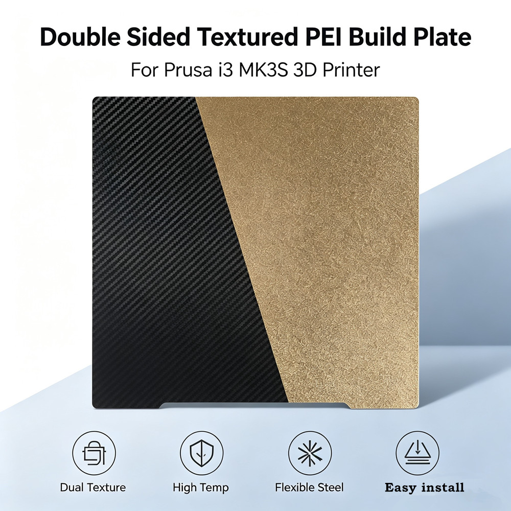3D Printer Bed - Plaque de construction double face texturée