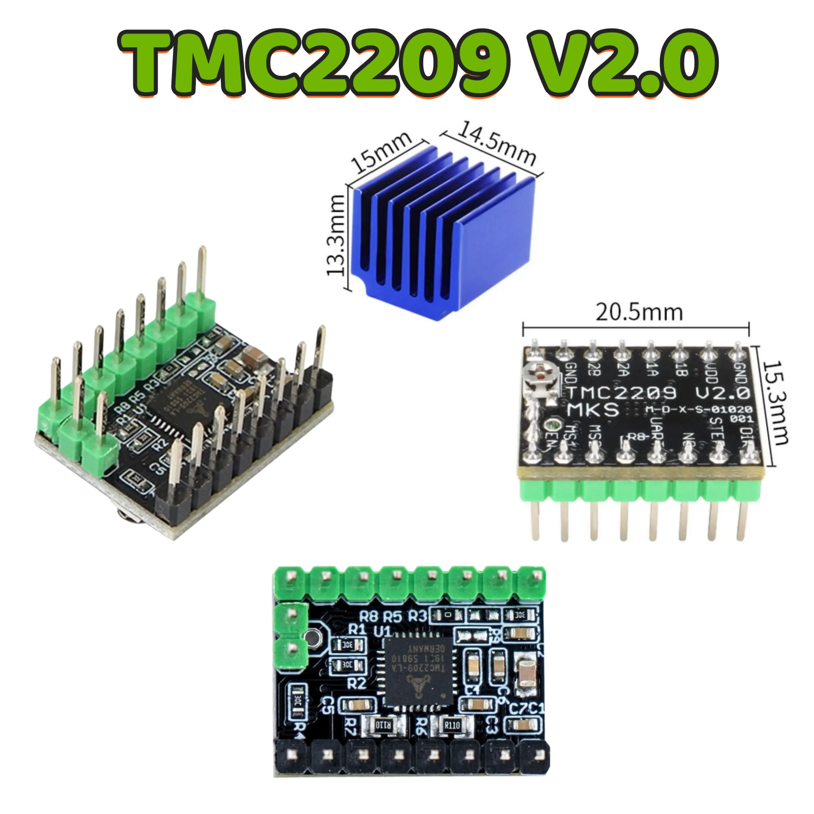 MKS TMC2209 V2.0 Driver de mot - Mks Sgen avis et prix
